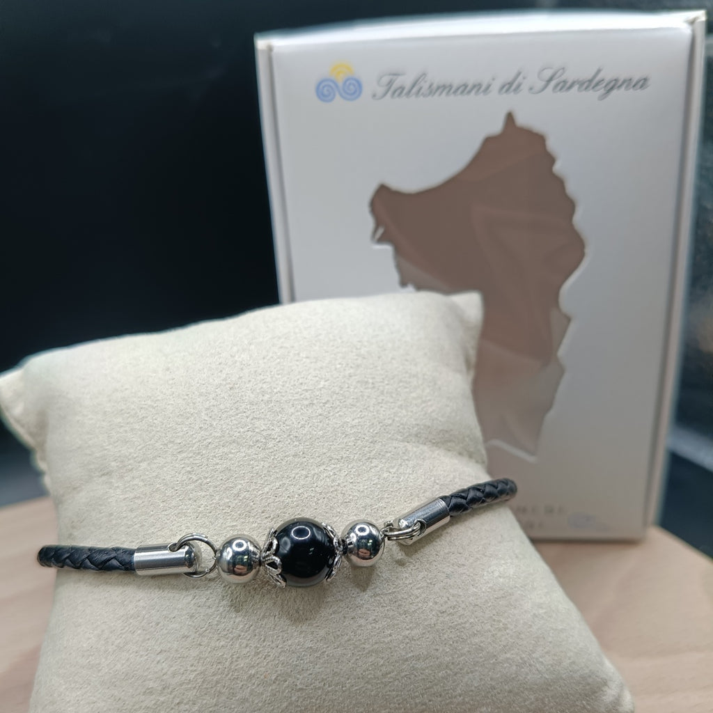 TDS Bracciale pelle intrecciata con Su Kokku