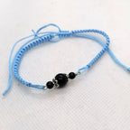 TDS BP33016 Bracciale tessuto con pietre colorate