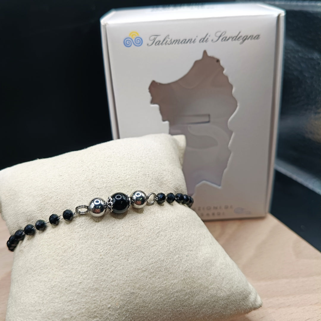 TDS Bracciale cristalli neri con Su Kokku