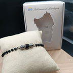 TDS Bracciale cristalli neri con Su Kokku