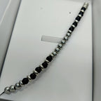 TDS BP33008 Bracciale con pietre nere e sferette