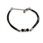 TDS BP33014S Bracciale in tessuto con Su Coccu e zirconata