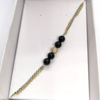 TDS BP33023S Bracciale bicolore con Su Coccu e sfera zirconata