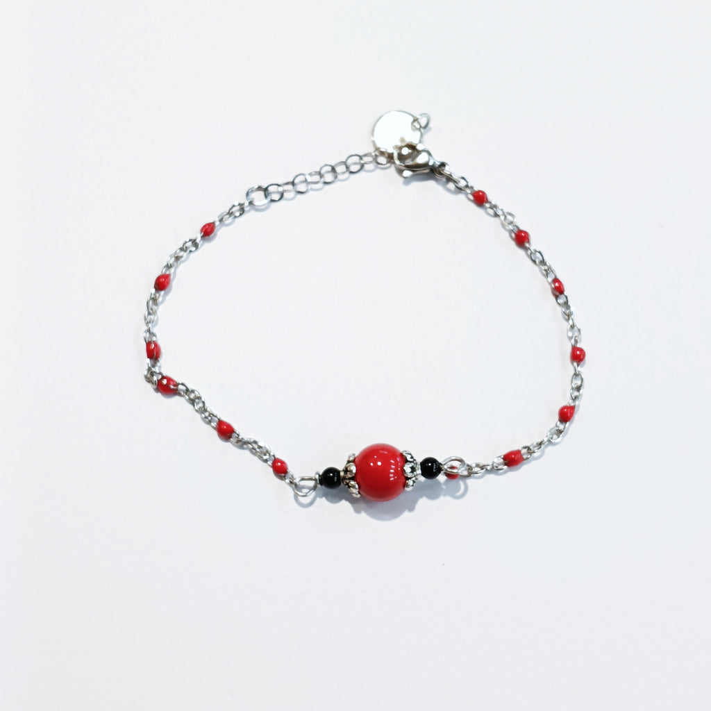 TDS BP33032 Bracciale con Su Coccu e perline