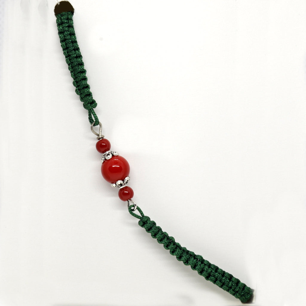 TDS BP33016 Bracciale tessuto con pietre colorate
